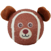 Кучешка играчка Zolux Tennis ball Teddy тенис топка във формата на мече със свирка